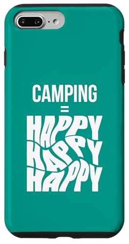 Campen = Glücklich Hülle für iPhone 7 Plus/8 Plus von Camping Stuff