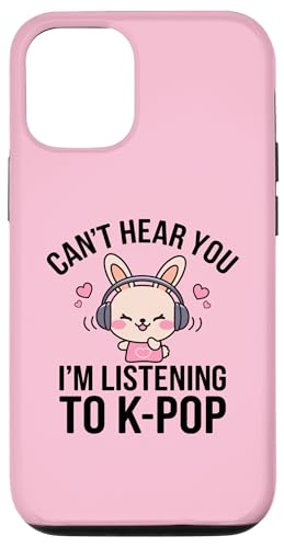 Hülle für iPhone 12/12 Pro Can't Hear You K-Pop Fan Kopfhörer Bunny Rabbit Musik Spaß von Can't Hear You K-Pop Bunny Rabbit Fan Apparel