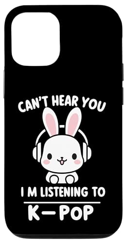 Hülle für iPhone 12/12 Pro Can't Hear You K-Pop Fan Kopfhörer Bunny Rabbit Musik Spaß von Can't Hear You K-Pop Bunny Rabbit Fan Apparel