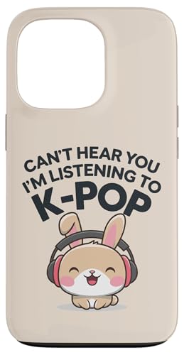 Hülle für iPhone 13 Pro Can't Hear You K-Pop Fan Kopfhörer Bunny Rabbit Musik Spaß von Can't Hear You K-Pop Bunny Rabbit Fan Apparel