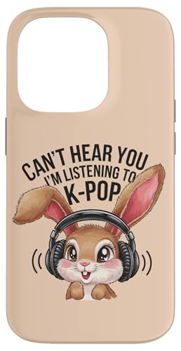 Hülle für iPhone 14 Pro Can't Hear You K-Pop Fan Kopfhörer Bunny Rabbit Musik Spaß von Can't Hear You K-Pop Bunny Rabbit Fan Apparel