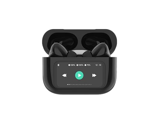 Canareen Wireless Earbuds Kopfhörer mit Bluetooth Kopfhörer im Ohr mit Touch Screen Schwarz von Canareen