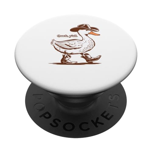 Cowboy-Ente, Quack, Y'all. PopSockets Klebender PopGrip von Candis Raechelle Designs