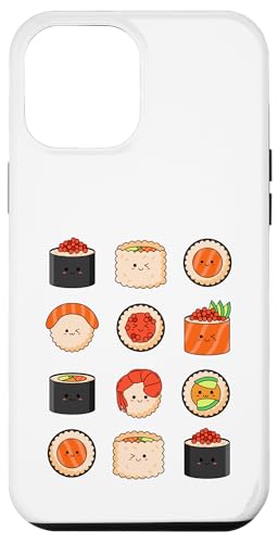 Hülle für iPhone 12 Pro Max Süßes Sushi von Candis Raechelle Designs