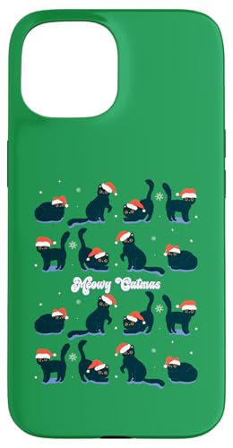 Hülle für iPhone 15 Meowy Catmas, Frohe Weihnachtskatzen von Candis Raechelle Designs