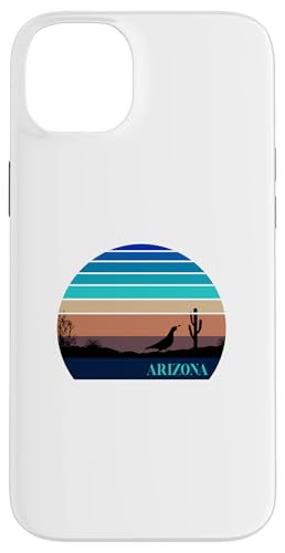 Retro Arizona Sonnenuntergang mit Wachtel Hülle für iPhone 14 Plus von Candis Raechelle Designs