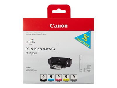 CANON 1LB PGI-9 PBK/C/M/Y/GY Multi Pack von Canon