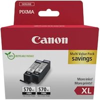 Canon 0318C010 PGI-570XL PGBK pigmentiertes schwarz Tintenpatrone Doppelpack von Canon