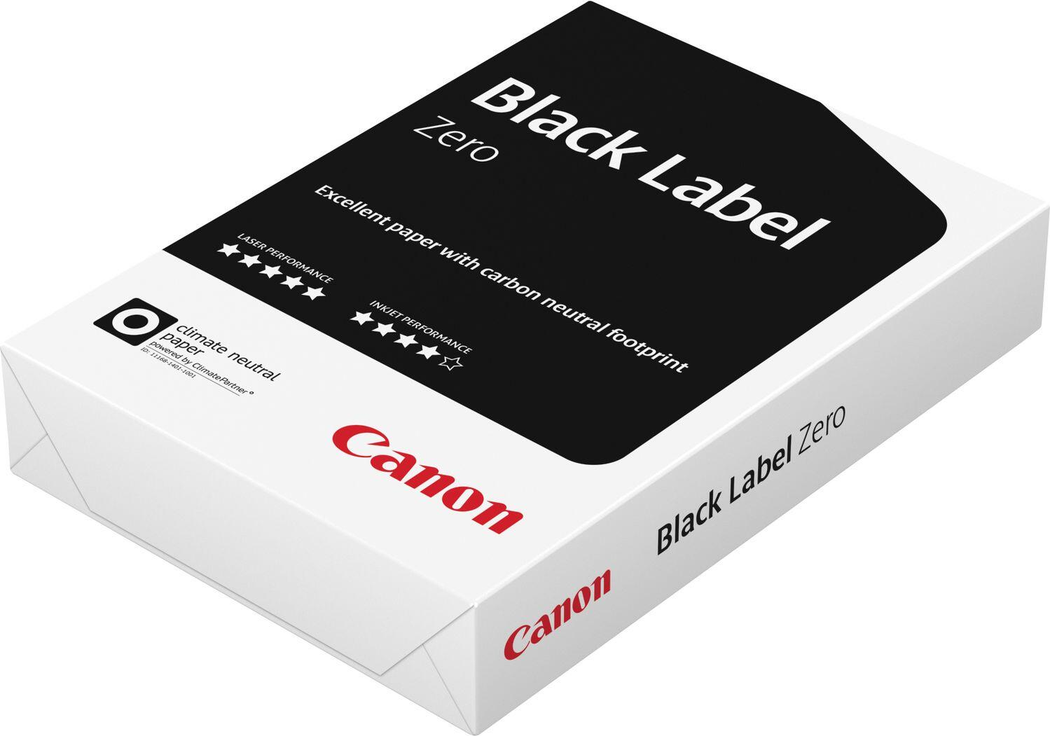 Canon Black Label Zero A3-Papier 80 g/m² - 500 Blatt Kopierpapier FSC (107µm Dicke, 162 Weißgrad, CO2 neutral) (99861553) von Canon