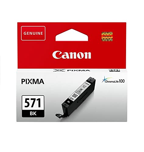 Canon CLI-571 BK Druckertinte - Foto Schwarz 7 ml für PIXMA Tintenstrahldrucker ORIGINAL von Canon