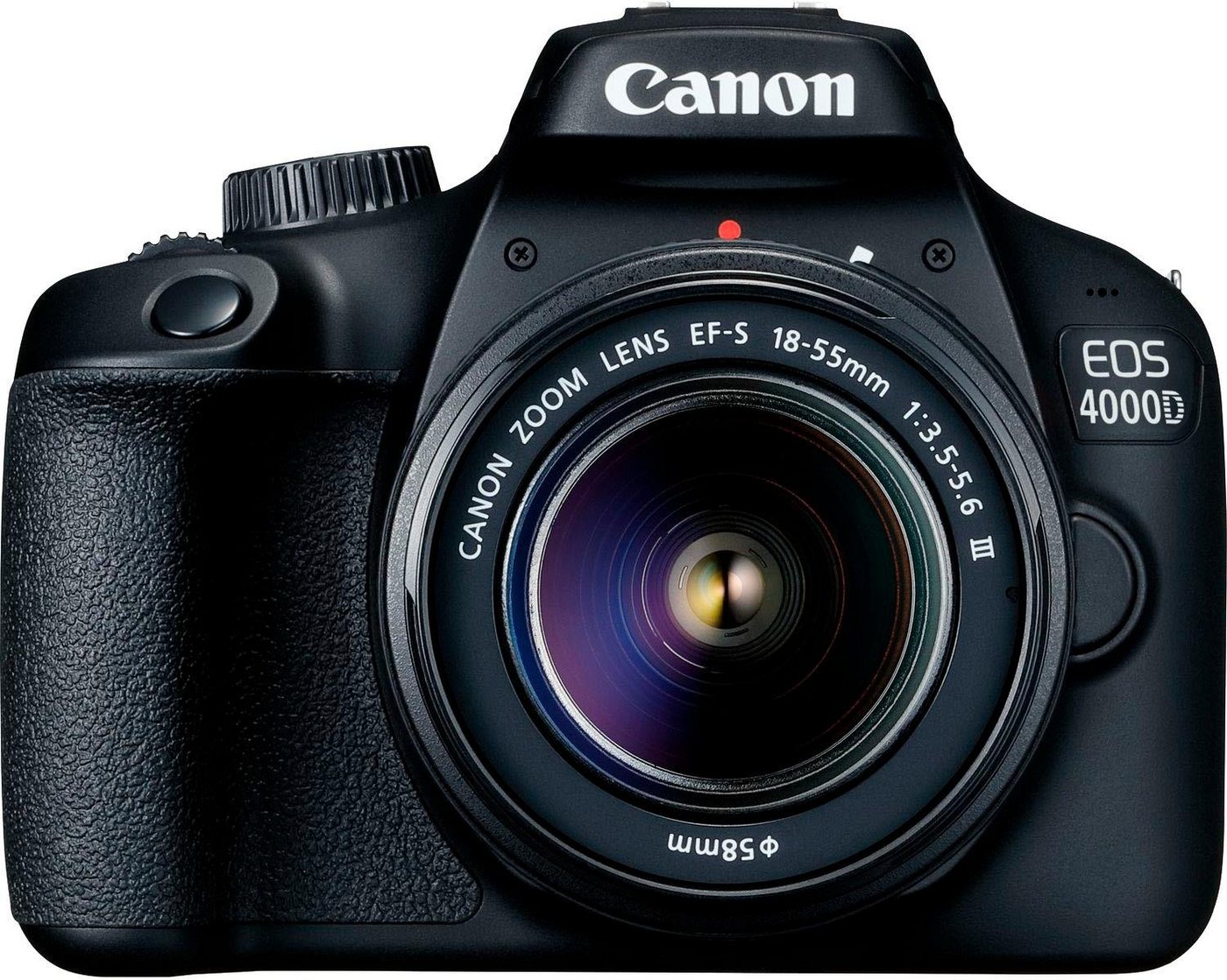 Canon EOS 4000D 18-55mm III Spiegelreflexkamera (EF-S 18-55mm f/3.5-5.6 III, 18 MP, WLAN (Wi-Fi) von Canon