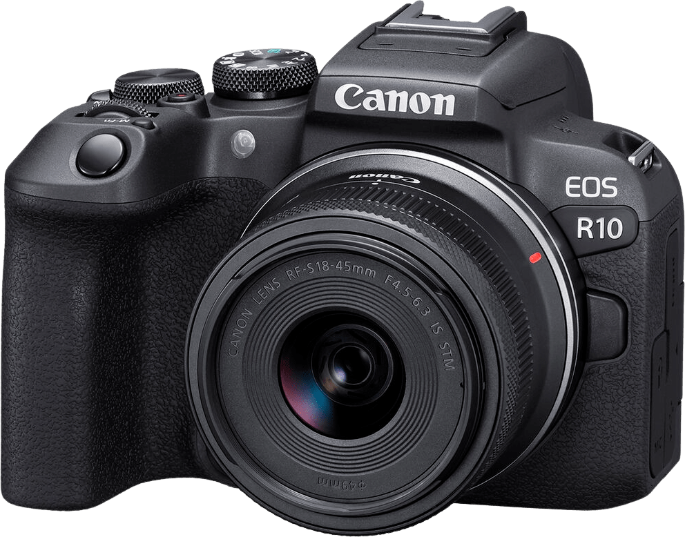 Canon EOS R10 Systemkamera, mit Objektiv RF-S 18-45mm f/4.5-6.3 IS STM von Canon