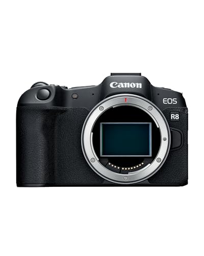 Canon EOS R8 Systemkamera - Spiegellose Vollformat Kamera (Digitalkamera mit Autofokus und Motiverkennung für Augen Tiere Fahrzeuge, 4k Videokamera, 40 Bilder pro Sekunde, WiFi, Touchscreen) von Canon