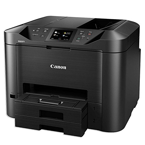 Canon MAXIFY MB5450 Tintenstrahldrucker 4-in-1 Multifunktionsgerät DIN A4 (Drucker, Scanner, Kopierer, Fax, Duplex-ADF, 600x1200 DPI, WLAN, 24/15,5 ISO-Seiten/Min., Duplexdruck, 500-Blatt-Kassette) von Canon