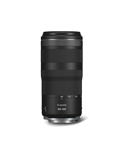 Canon Objektiv RF 100-400mm F5.6-8 is USM Supertele-Objektiv passend für Kameras der Canon EOS R Serie (5,5 Stufen optischer Bildstabilisator, Nano USM Autofokus, 635g, kompakt), schwarz von Canon