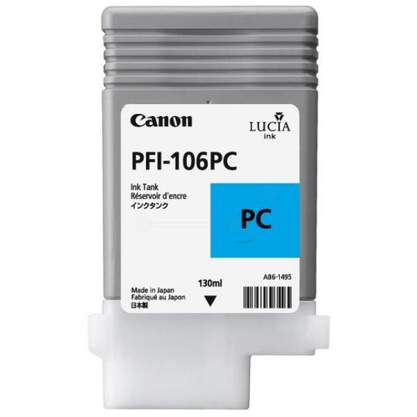 Canon Original PFI-106PC Druckerpatrone - cyan hell 130ml von Canon