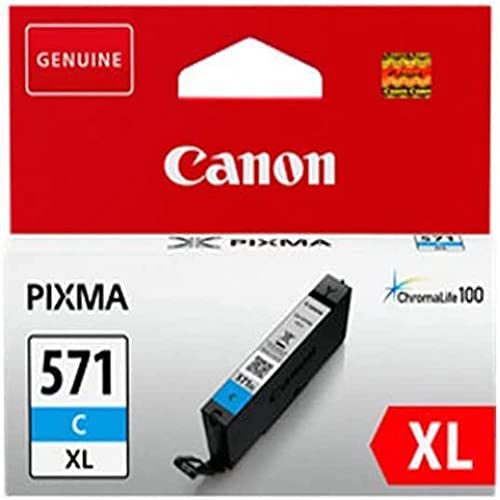 Canon Originaltinte CLI-571XL C, Größe XL, Cyan, Plastikverpackung (alte Version) von Canon