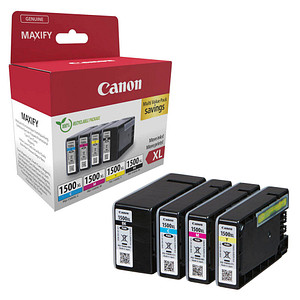 Canon PGI-1500 XL BK/C/M/Y  schwarz, cyan, magenta, gelb Druckerpatronen, 4er-Set von Canon