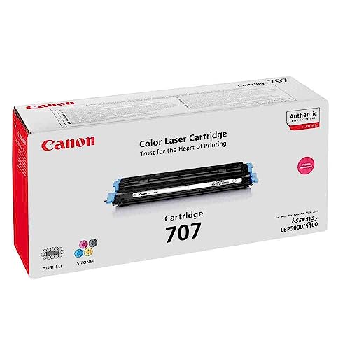 Original Canon 9422A004 / 707M Toner (magenta, ca. 2.000 Seiten) für I-Sensys LBP-5000, LBP-5100; Lasershot LBP-5000; LBP 5000, LBP-5000 von Canon