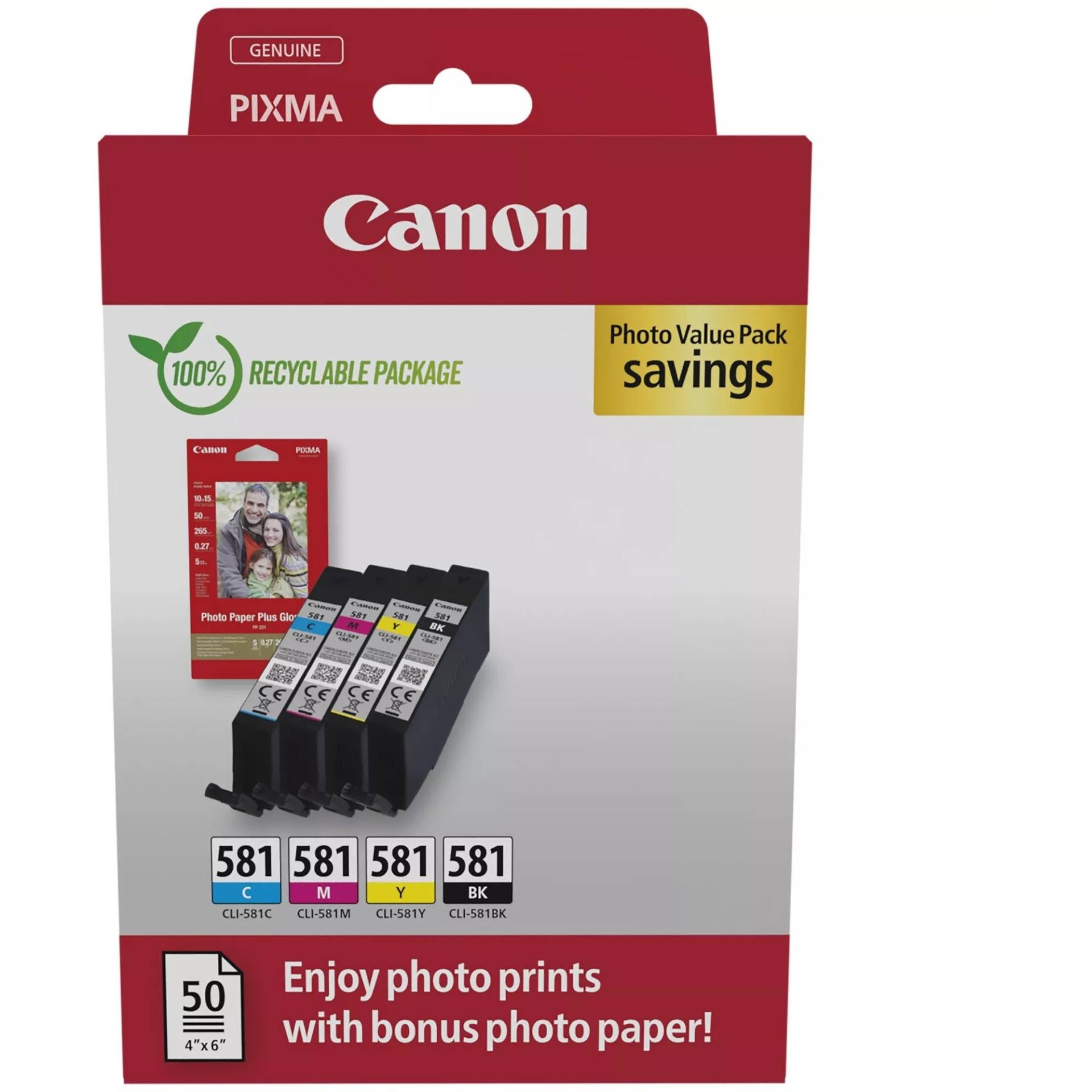 Tinte Photo Value Pack CLI-581 von Canon