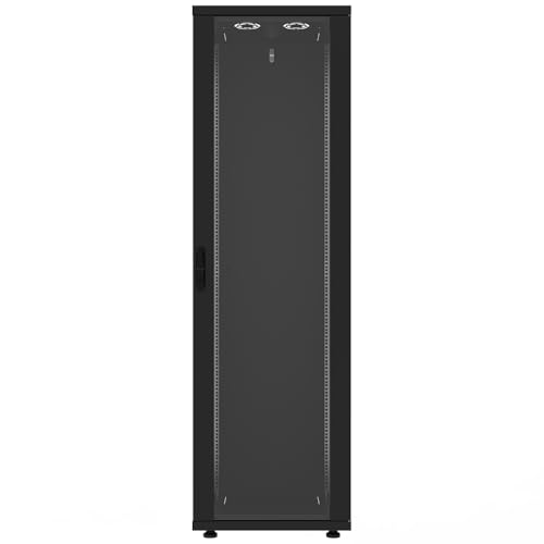 42U 600x800 INORAX ECO Network Cabinet RAL9005 Assembled von Canovate