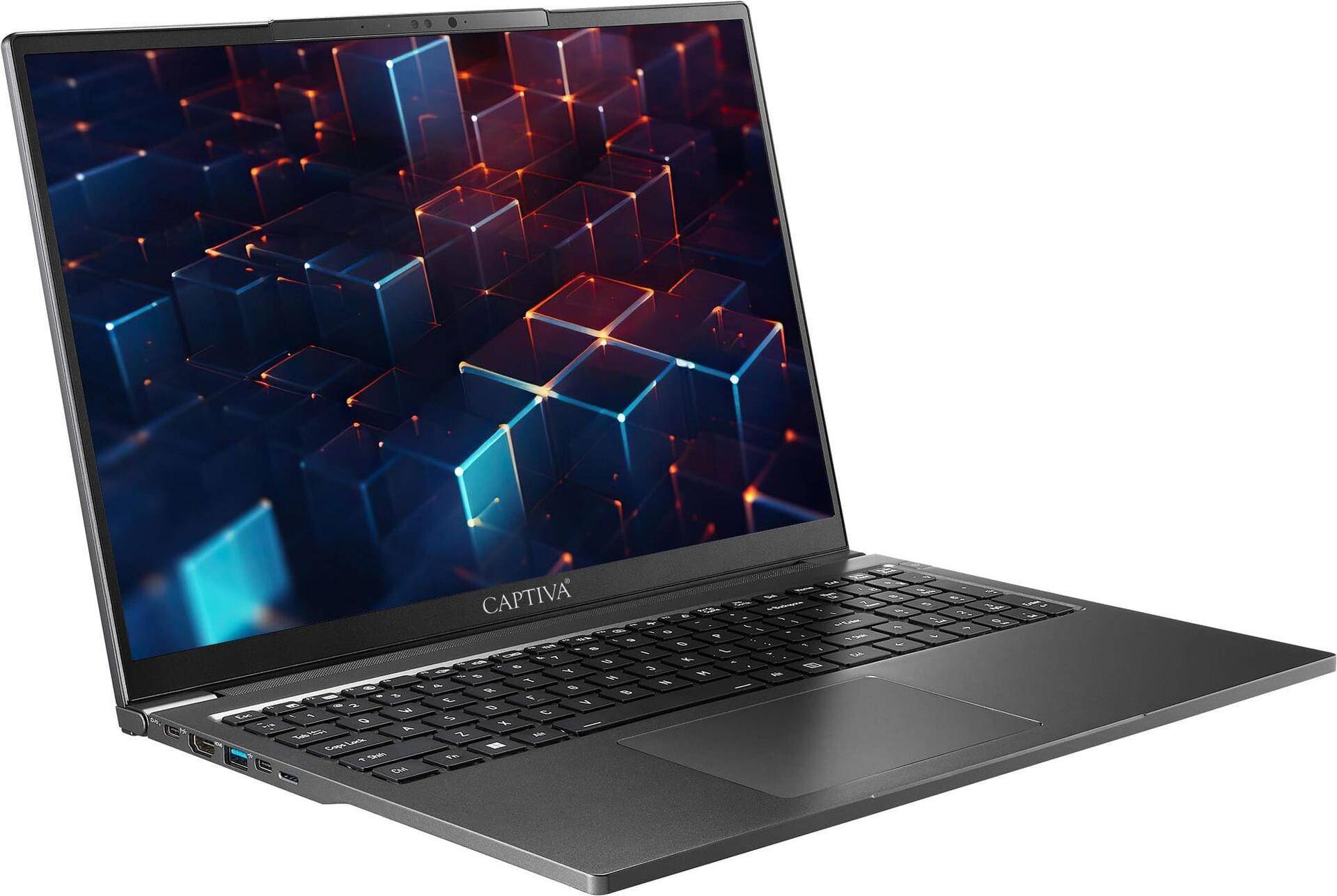 CAPTIVA I82-640 Intel® Core i7 155U Laptop 40,6 cm (16) Quad HD+ 24 GB DDR5-SDRAM 1 TB SSD Wi-Fi 6 (802.11ax) Windows 11 Home Schwarz (82640) von Captiva