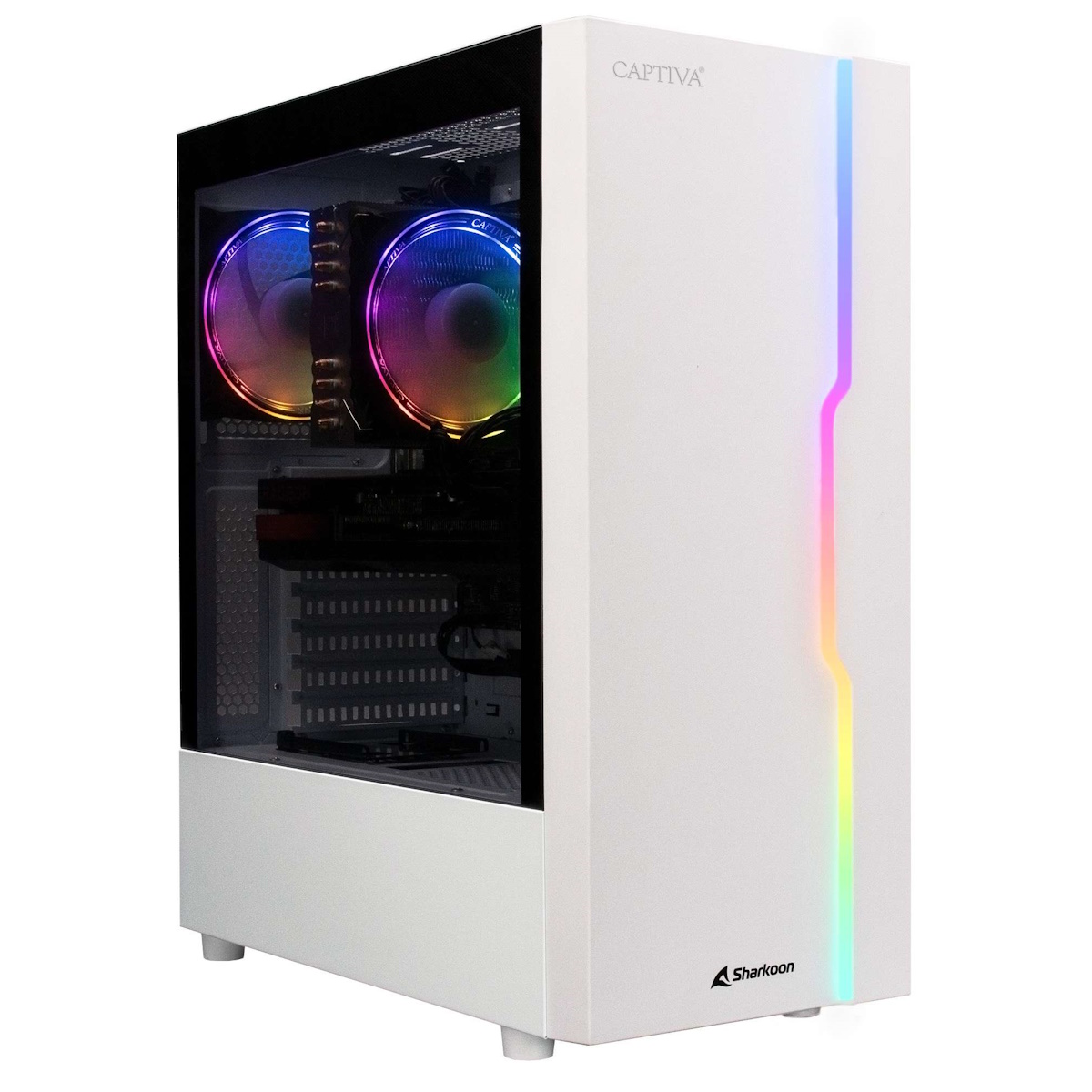 Captiva Advanced Gaming R78-259 Desktop-PC AMD Ryzen 7 5700X, 16GB DDR4 RAM, 1TB M.2 SSD, Nvidia GeForce RTX 4060, Wi-Fi 6, oOS von Captiva