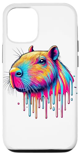 Hülle für iPhone 12/12 Pro Farbenfrohe Dripping Pop Art Capybara Capybaras von Capybara Capybaras Lover Gifts