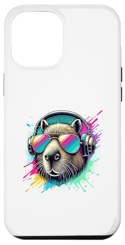 Hülle für iPhone 12 Pro Max Capybara Sonnenbrille Kopfhörer Capybaras von Capybara Capybaras Lover Gifts