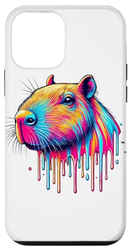 Hülle für iPhone 12 mini Farbenfrohe Dripping Pop Art Capybara Capybaras von Capybara Capybaras Lover Gifts