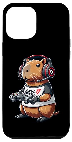 Hülle für iPhone 15 Plus Funny Capybara Gamer Kopfhörer Shades Men Women Kids von Capybara Gamer byAxisone