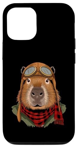 Süße Capybara Pilot Flugzeug Flieger Jungen Mädchen Kinder Hülle für iPhone 12/12 Pro von CapybaraAxis1