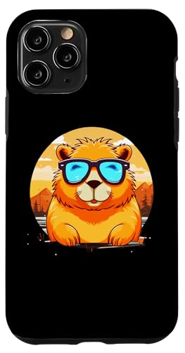 Hülle für iPhone 11 Pro Capybara Nagetier Retro von Capybaras Animal Design Ideas