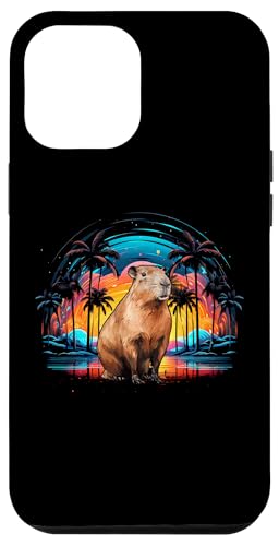 Hülle für iPhone 12 Pro Max Capybara Nagetier Retro von Capybaras Animal Design Ideas