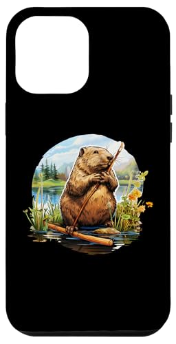 Hülle für iPhone 14 Pro Max Capybara Nagetier Retro von Capybaras Animal Design Ideas