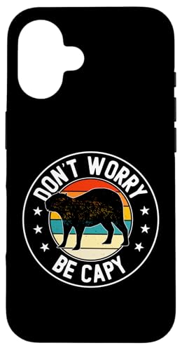 Hülle für iPhone 16 Lustiges Capybara-Design für Männer Frauen Jungen Mädchen Capybaras Liebhaber von Capybaras Gift Capybara Shirts Men Women Kids