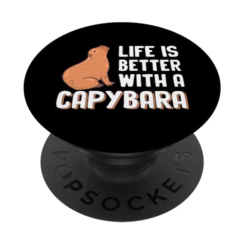 Lustiges Capybara-Design für Männer Frauen Jungen Mädchen Capybaras Liebhaber PopSockets Klebender PopGrip von Capybaras Gift Capybara Shirts Men Women Kids