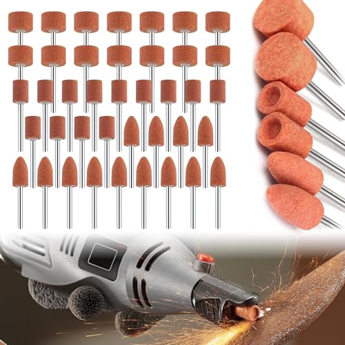 45pcs Korund Schleifspitzen Set, Schleifaufsätze für Dremel und Akkuschrauber, Polier- und Schleifköpfe mit 1/8" Schaft, Zubehör 45pcs Korund Schleifspitzen Set, Schleifaufsätze für Dremel und Akkuschrauber, Polier- und Schleifköpfe mit 1/8" Schaft, Zubehör von CarPlusStudio