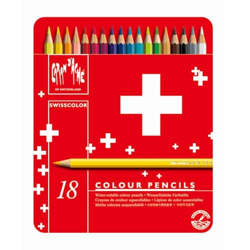 CARAN D'ACHE 1285.718 Buntstifte Swisscolor, 18er Metalletui von Caran d'Ache