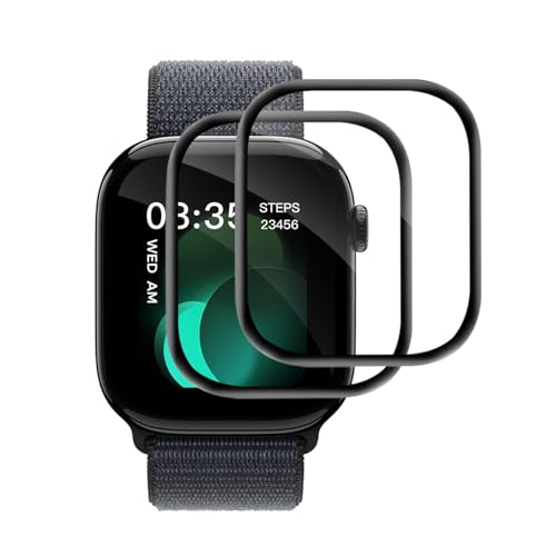 Carantee 2 Stück Hartglas für Apple Watch Series 10 (42 mm), Anti-Fingerabdruck, keine Blasen, wasserfest, iWatch 10 42 mm, Displayschutzfolie, hohe Klarheit Apple Watch 10 42 mm von Carantee