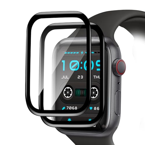 Carantee 2 Stück für Panzerglas für Apple Watch Series 7/8/9 45mm Schutzfolie, Flexible TPU für iwatch 45mm Displayschutz, Volle Abdeckung Klar Displayfolie für iwatch 9 45mm Folie, Selbstheilung von Carantee