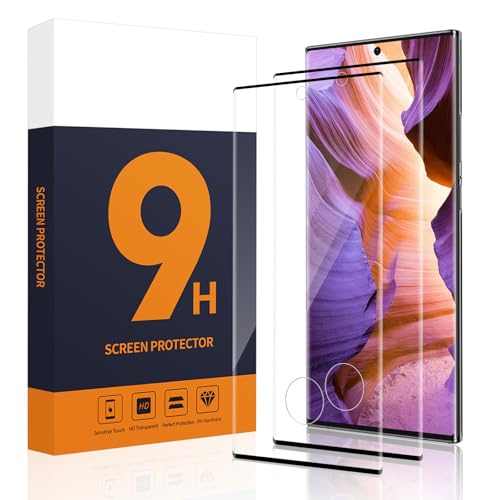 Carantee 2 Stück für Panzerglas für Samsung Galaxy S23 Ultra 5G Schutzfolie, 3D Schwarzer Rand Folie für Galaxy S23 Ultra Schutzglas, Anti-Blasen Extremer Kratzschutz S23 Ultra 5G Displayschutzfolie von Carantee