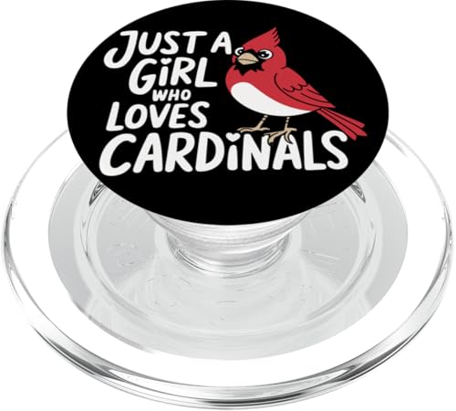 Cardinal Bird Nur ein Mädchen, das Kardinäle liebt PopSockets PopGrip für MagSafe von Cardinal Bird Red Cardinal Animal Birds