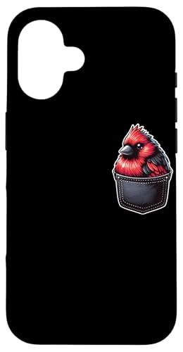 Hülle für iPhone 16 Kardinal Vogel Brusttasche Tier rot Kardinalvogel von Cardinal Bird Red Cardinal Animal Birds