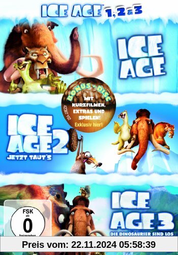 ICE AGE 1-3 [4 DVDs] von Carlos Saldanha