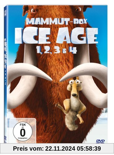 Ice Age 1, 2, 3 & 4 (Mammut-Box) [4 DVDs] von Carlos Saldanha