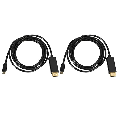 Carruuba 2X USB-C zum Anzeigen Anschluss des Kabel Adapters 6 Fuß USB 3.1 Typ C zu Dp HD Kabel von Carruuba