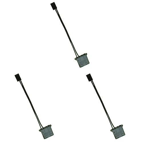 Carruuba 3 Stück IDE Auf 3 Pin Ventilator Strom Kabel Molex D Stecker Power Auf 3 Pin Stecker Computer PC Kühlung Konverter Kabel von Carruuba