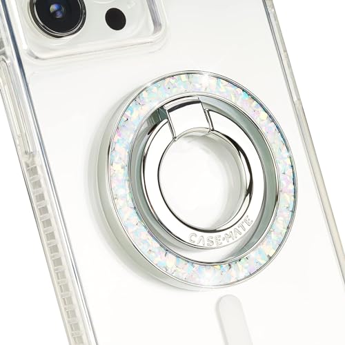 Case-Mate Magnetischer Handygriff & Handy Ring halterung - Magnetischer iPhone-Halter - Abnehmbarer Magsafe iPhone Zubehör – Drehbar iPhone-Kickstand für iPhone 14 Pro Max/13 Pro Max – Twinkle Diamond von Case-Mate