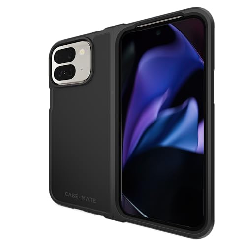 Case-Mate Tough Black Case Schutzhülle für Google Pixel 9 Pro Fold Hülle Schwarz (Stoßfest, Umweltbewusst durch recyceltes Plastik, Anti-Kratzer, Fallschutz bis zu 4,5 m) - Schwarz von Case-Mate